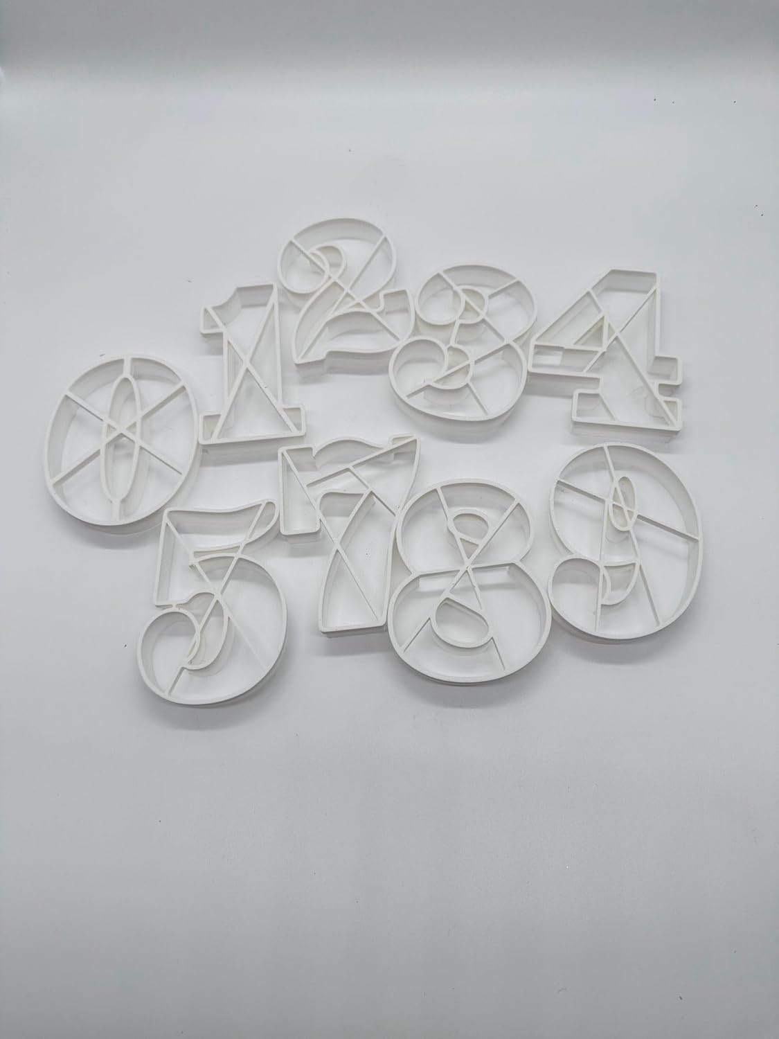 Ausstecher Set Zahlen. 10 cm für Fondant und Pläzchen