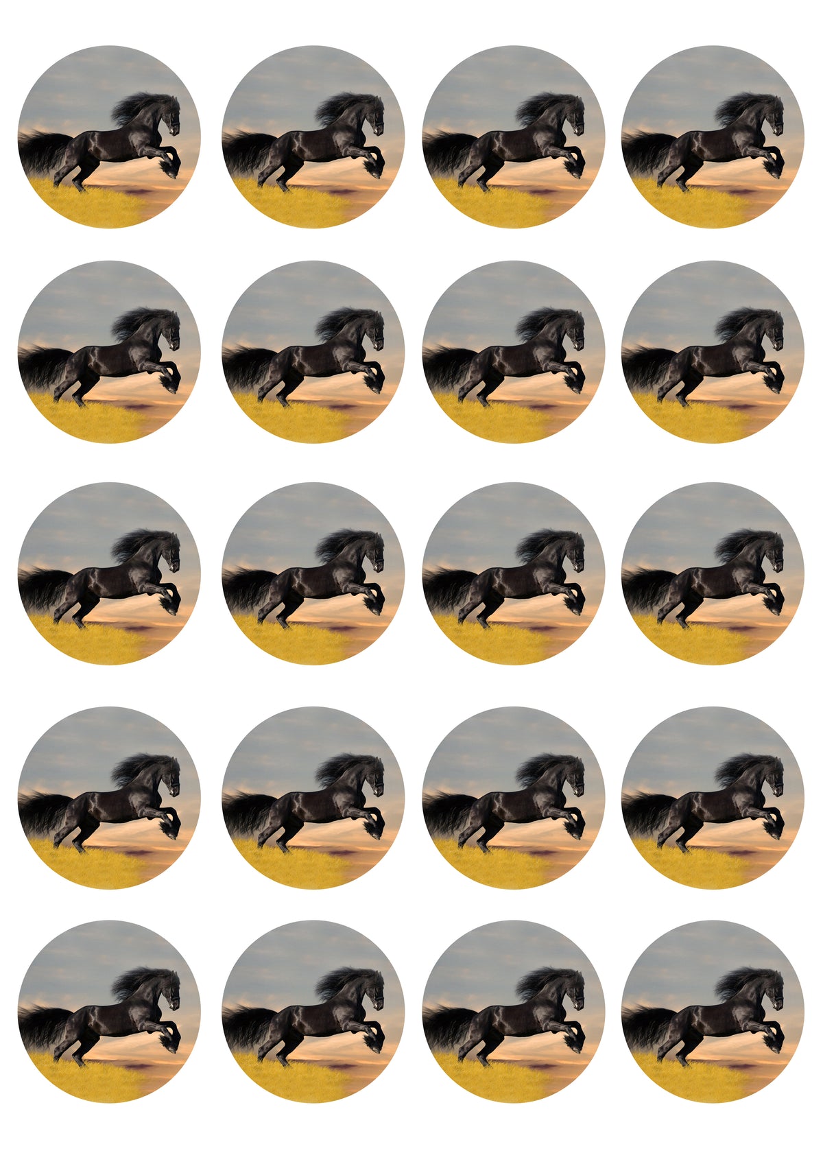 Pferd №11  20st Muffinaufleger