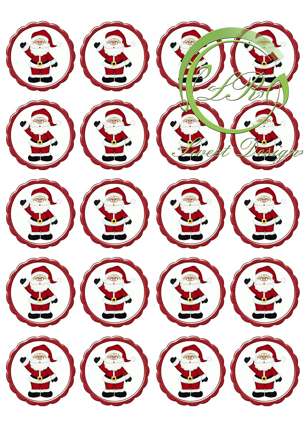 Weihnachten 20 Muffinaufleger, Tortenaufleger,Geburtstag,