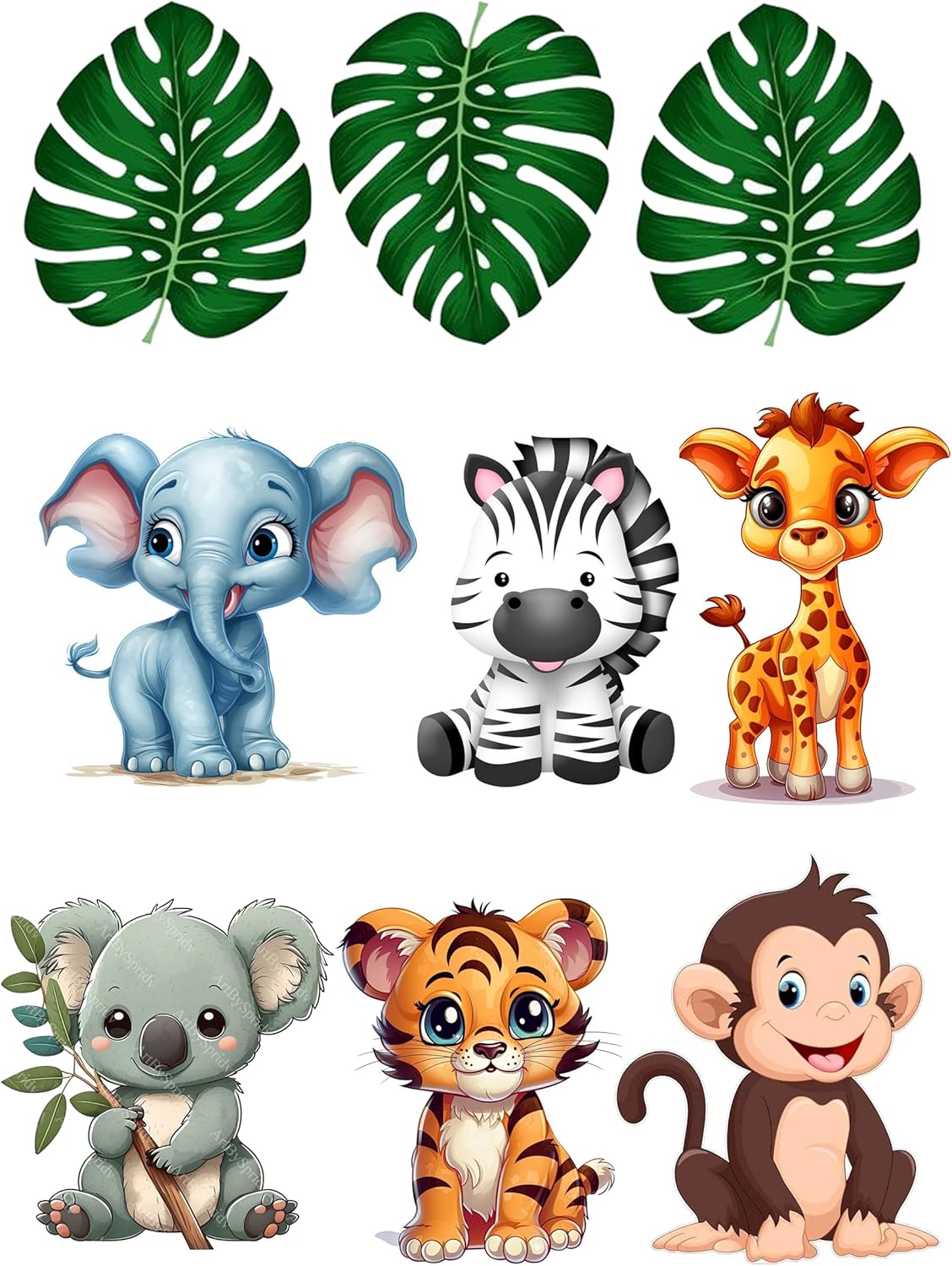 Animals, Tiere je 8см, Cake Topper
