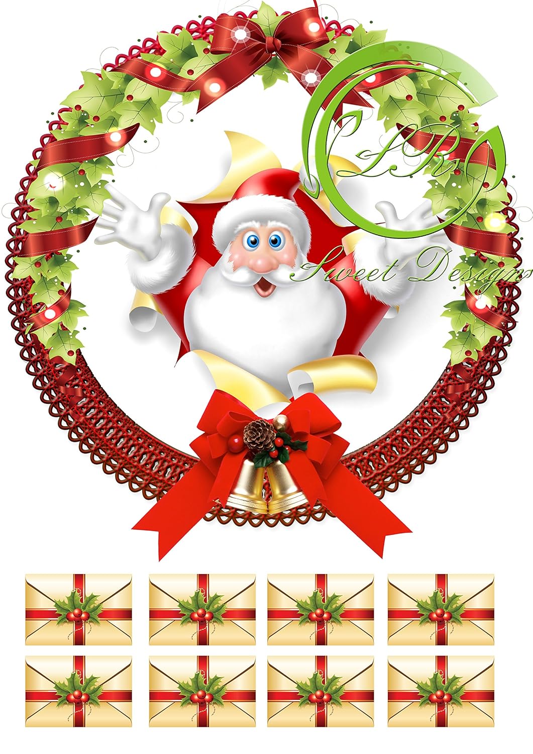 Weihnachten №5 Tortenaufleger,Geburtstag,Tortendeko Deckopapier Zuckerpapier