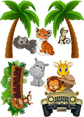 Cake topper SAFARI Zoo Tortenaufleger