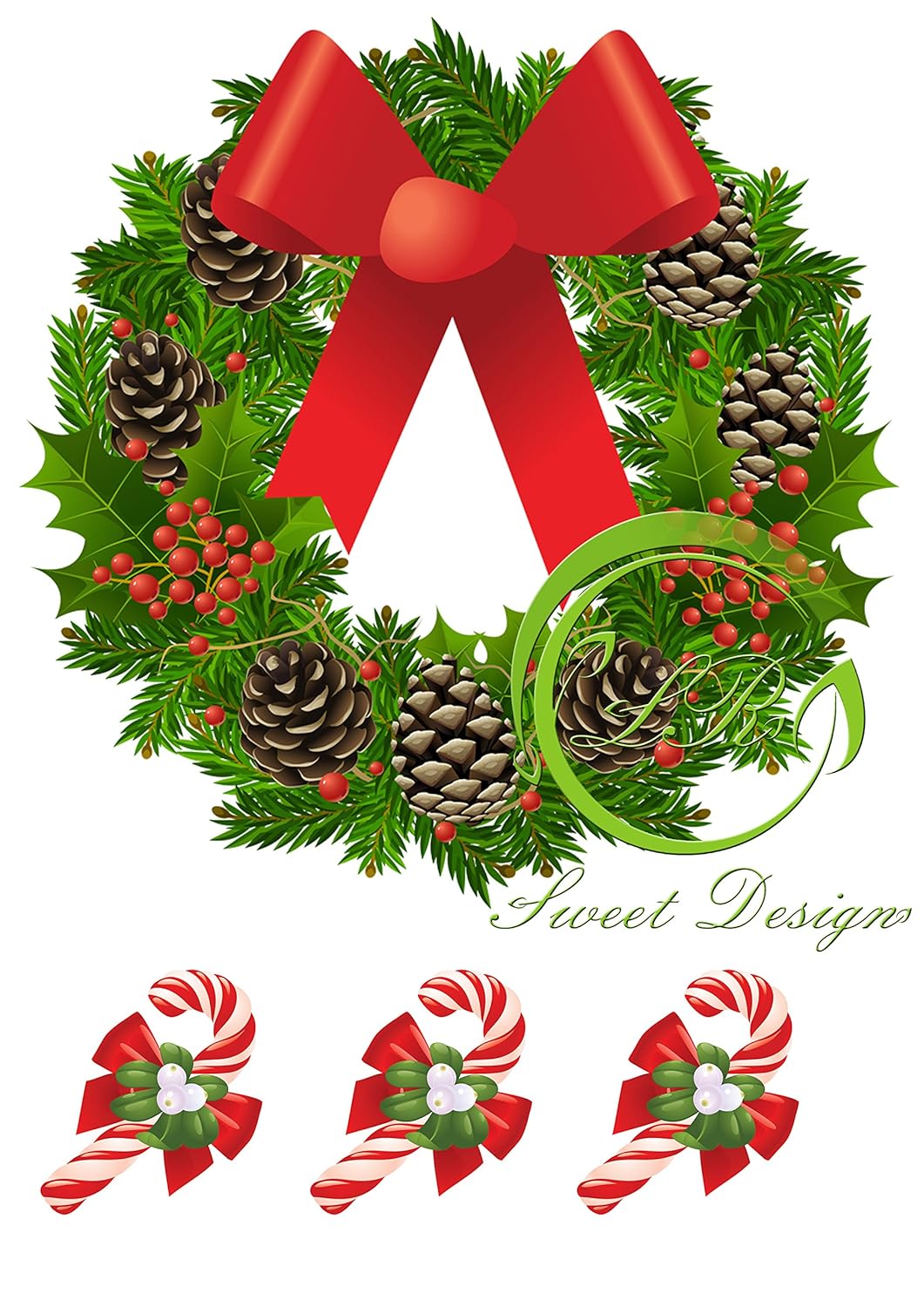 Weihnachten №7 Tortenaufleger,Geburtstag,Tortendeko Deckopapier Zuckerpapier