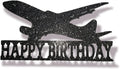 Flugzeug Happy Birthday Cake Topper Geburtstag Torten Stecker Kuchen Deko