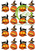 Halloween №3 16St. Muffinaufleger, Tortenaufleger,Geburtstag,Tortendeko,