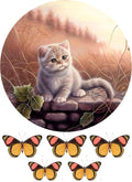 Katze Cake Topper,Tortenaufleger, Muffins Oblate Premium