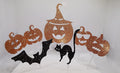 Halloween 7 x set Cake Topper Geburtstag Torten Stecker Kuchen Deko Gold Silber