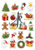 Cake Topper Weinachten, Neujahr. Christmas, 20 Stück,Tortenaufleger,Geburtstag,Tortendeko,