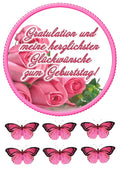 Rosa, Tortenaufleger