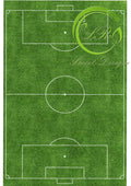 Fussballfeld  Tortenaufleger