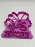 Baby shower Set. Ausstechform Stempel, Fondant Ausstecher, Keks Ausstecher, Cutter