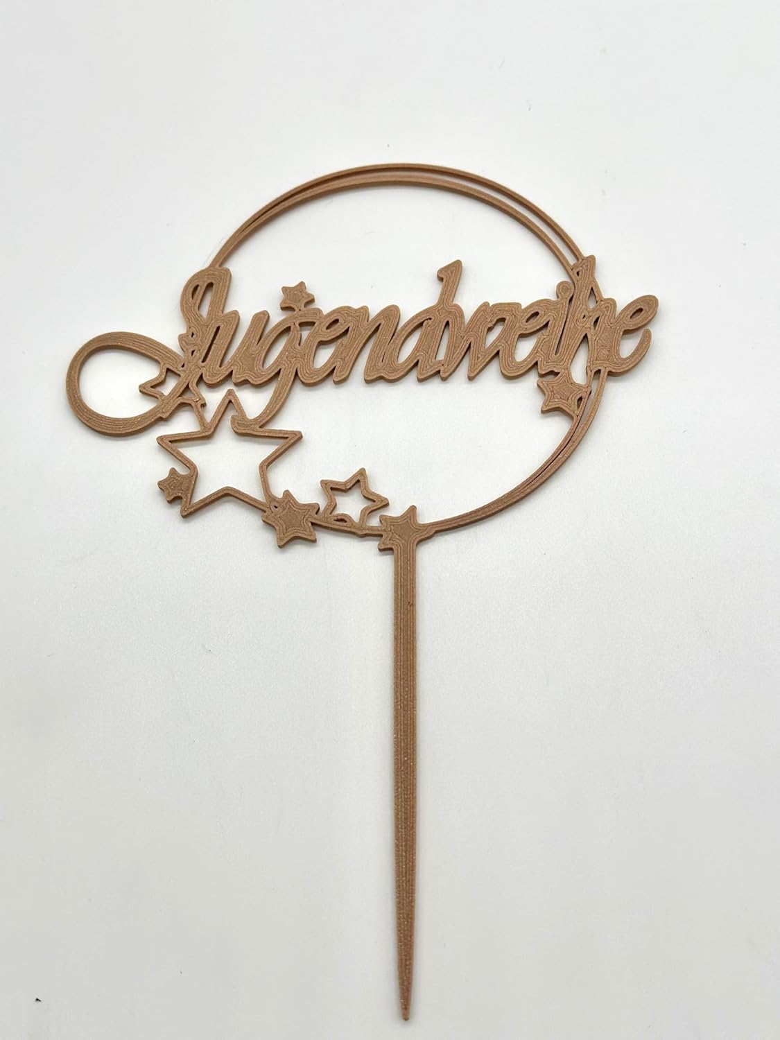Jugendweihe Cake Topper Geburtstag Torten Stecker farbe Holz 13cm