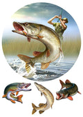 Fishing, Angler, Fisch,Haken. Tortenaufleger,Geburtstag,Tortendeko,