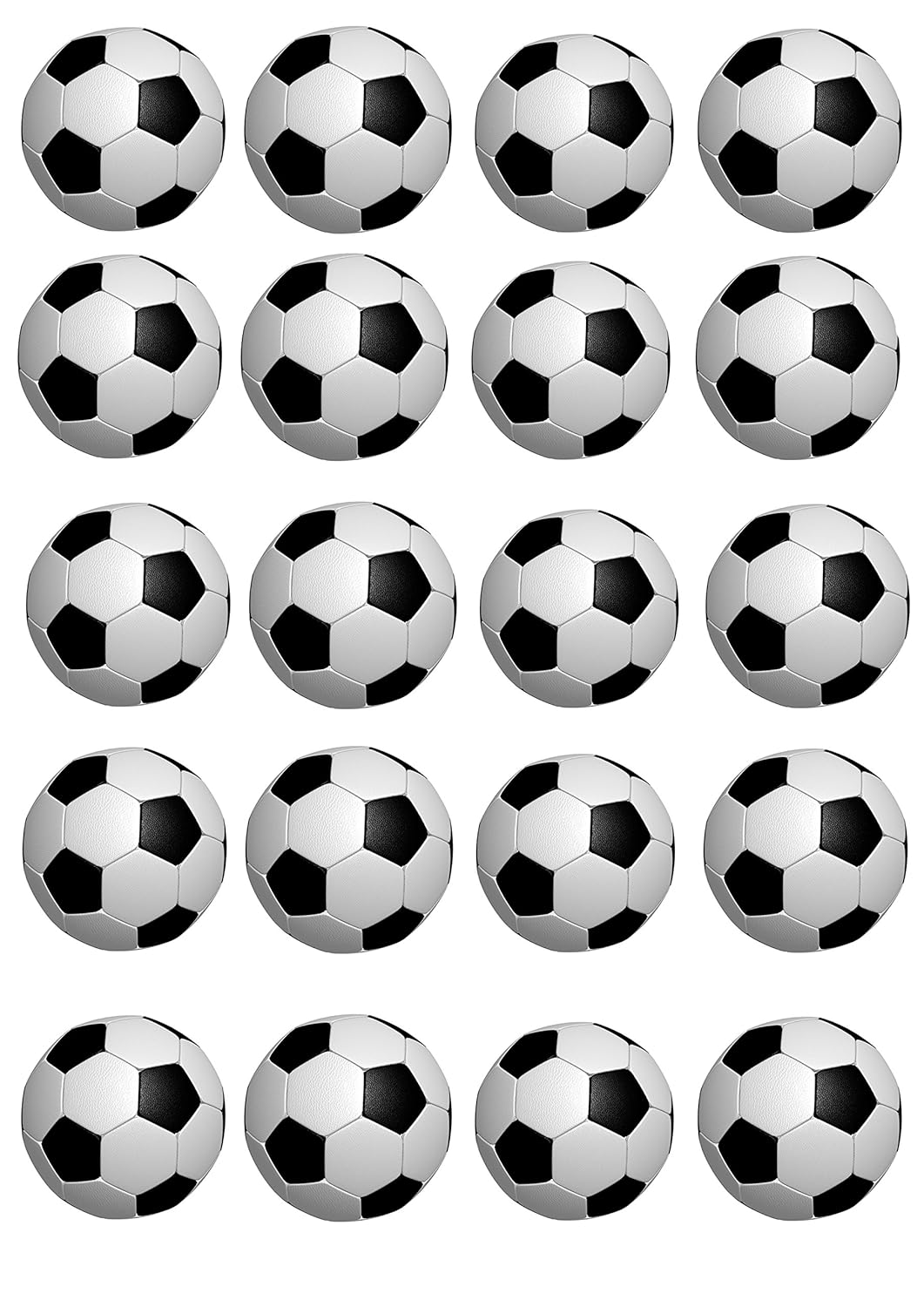 Fussball 20 Muffinaufleger, Tortenaufleger,Geburtstag,Tortendeko,