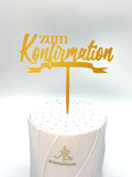 zum Konfirmation Cake Topper Geburtstag Torten Stecker