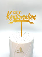 zum Konfirmation Cake Topper Geburtstag Torten Stecker