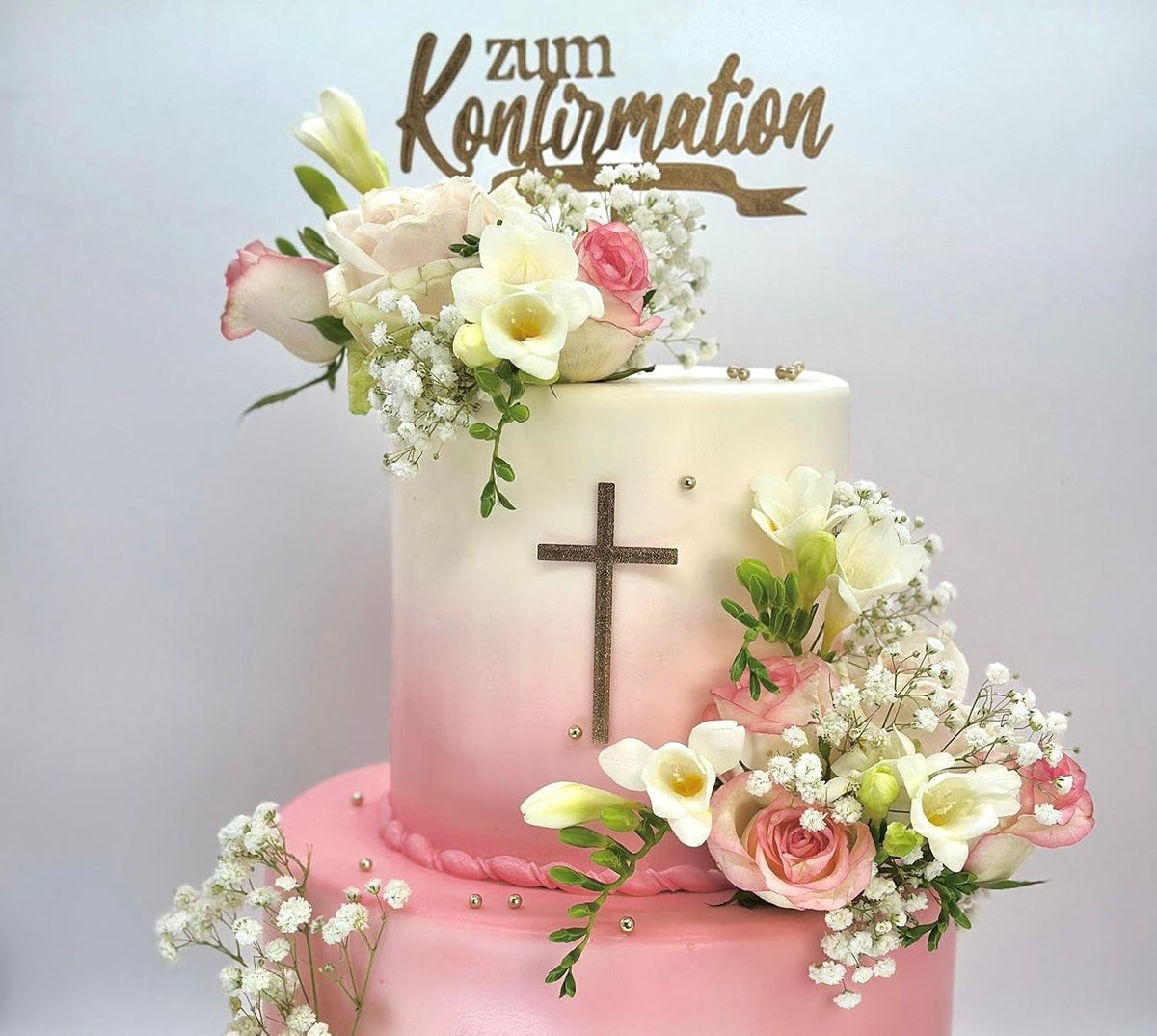 zum Konfirmation Cake Topper Geburtstag Torten Stecker