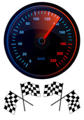 Tachometer Tortenaufleger 20cm Obleten Premium
