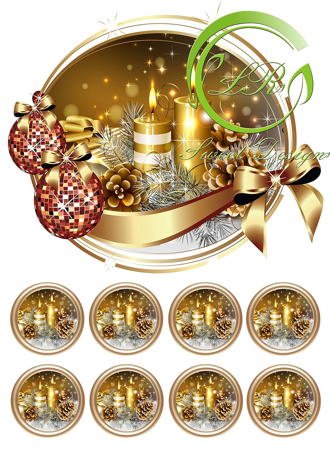 Weihnachten №8 Tortenaufleger,Geburtstag,Tortendeko,