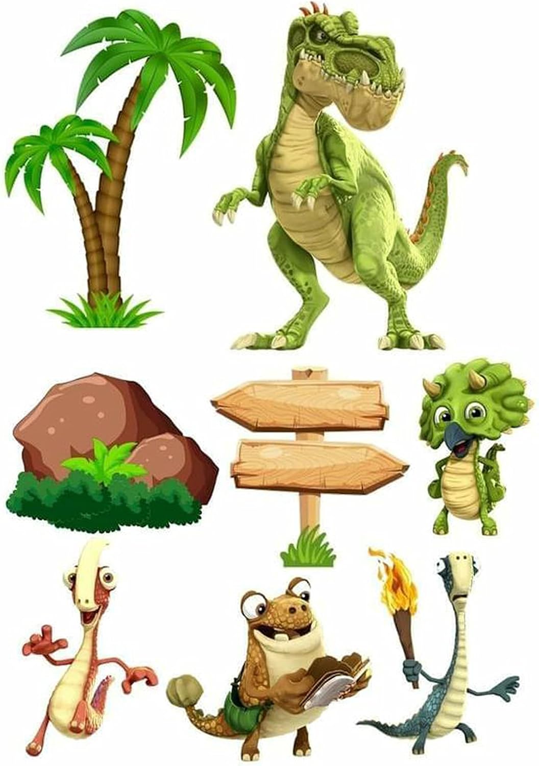 Cake topper Dino, Dinosaurier Tortenaufleger