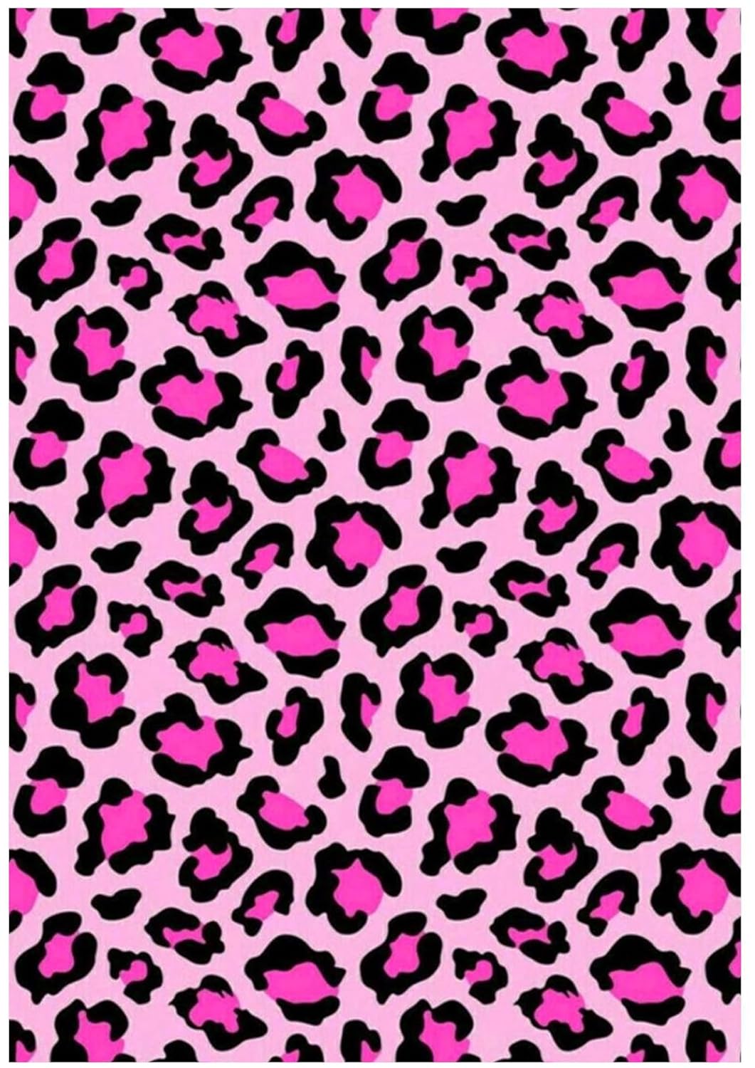 Torten Aufleger topper Leopard Rosa print