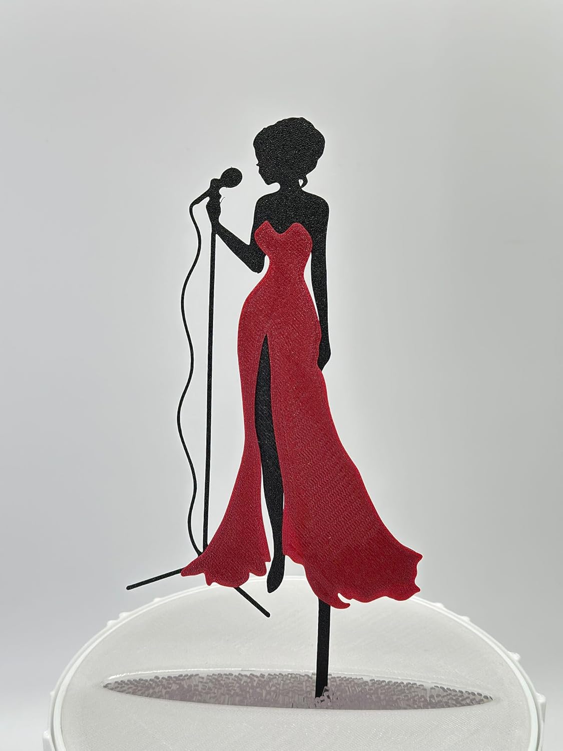 Singerin frau, Cake Topper Geburtstag Torten Stecker