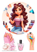 Nagel salon Nagelstudio Tortenaufleger