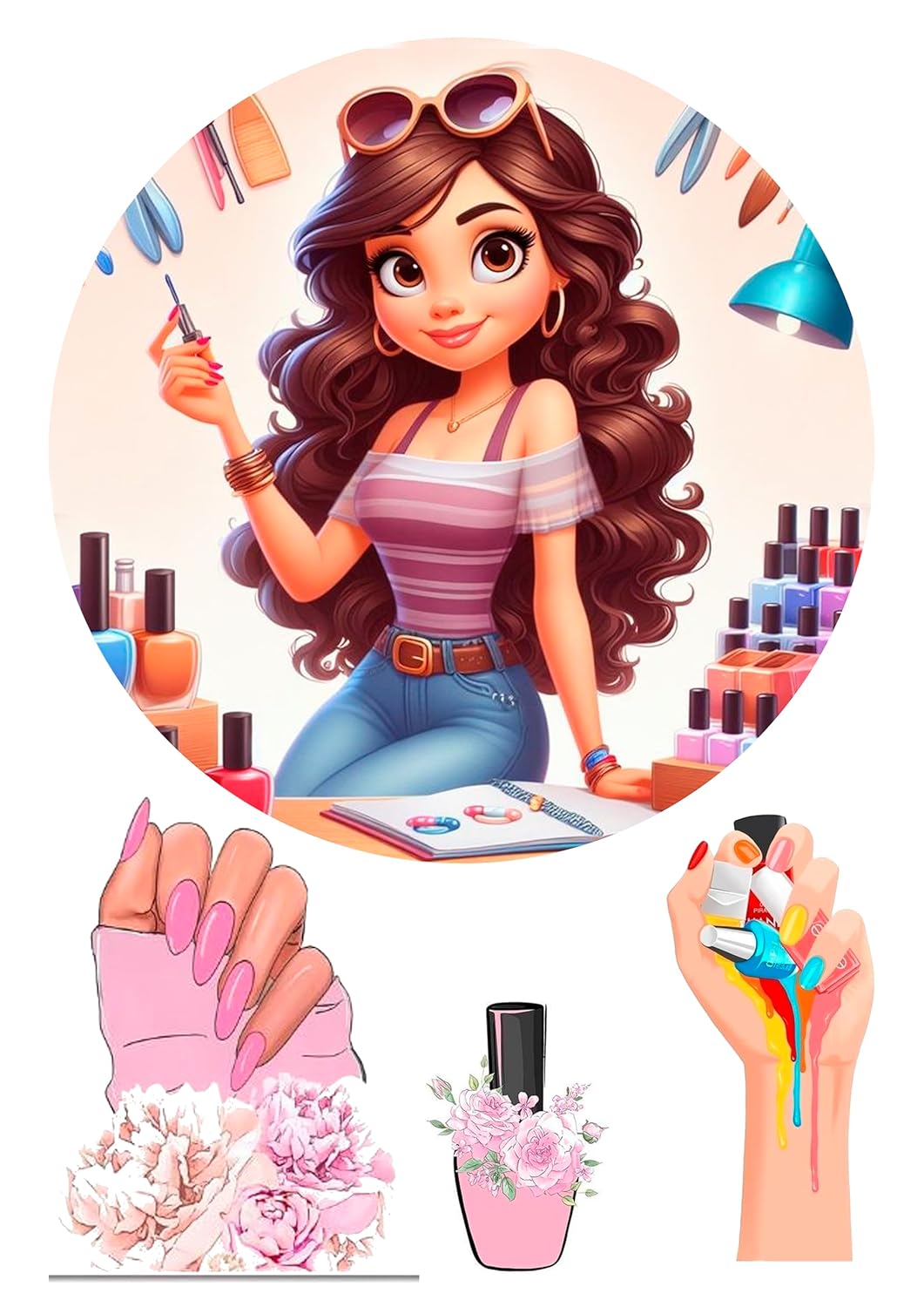 Nagel salon Nagelstudio Tortenaufleger
