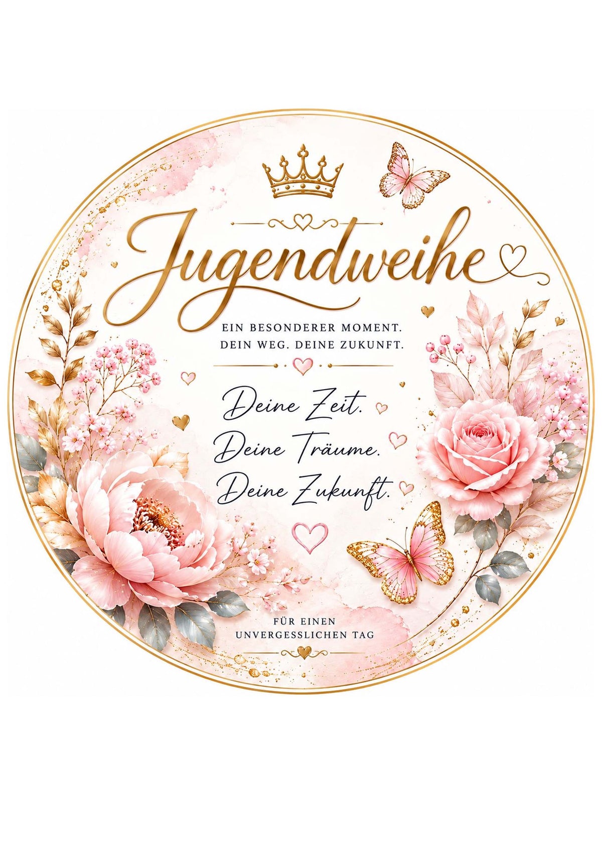 Jugendweihe 20cm Tortenaufleger
